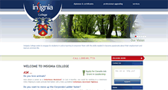 Desktop Screenshot of insigniacollege.com
